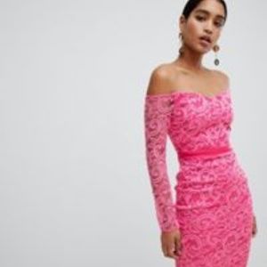 "Legally Blond" Vesper lace boat neck long sleeve.